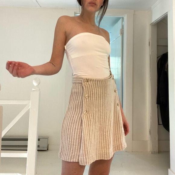 Moda Int’l Vintage 90s Linen Knit Sailor Button Skort - Picture 5 of 11